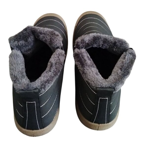 Eagsouni Size 14.5 Women 13 Men Ankle Booties Unisex Slip On Faux Fur Lined - Picture 9 of 11